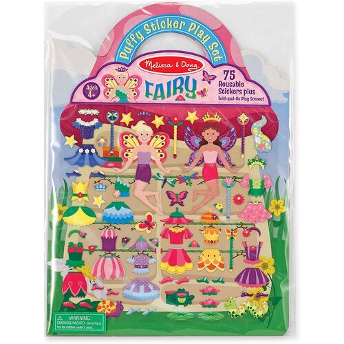 Melissa & Doug - Reusable Puffy Sticker Play Set - Fairy