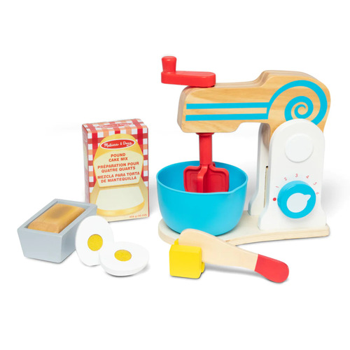 Melissa & Doug - Wooden Make-A-Cake Mixer Set