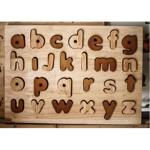 Qtoys - Natural Lower Case Letter Puzzle