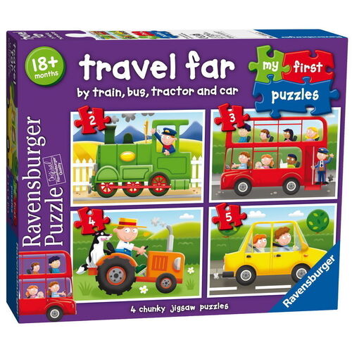 Ravensburger - My First Puzzles - Travel Far (4 puzzles)