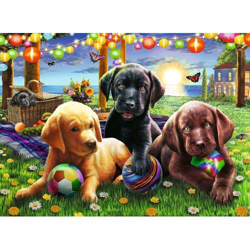 Ravensburger - Puppy Picnic Puzzle 100pc