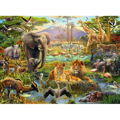 Ravensburger - Animals of the Savanna Puzzle 200pc