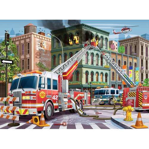 Ravensburger - Fire Truck Rescue Puzzle 100pc