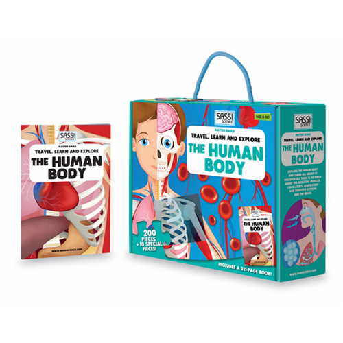 Sassi - Travel, Learn & Explore - The Human Body Puzzle + Book