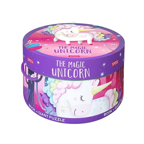 Sassi - The Magic Unicorn Giant Puzzle & Book Set